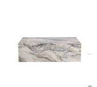 table basse rectangulaire grise dotée d'une finition effet marbre Idéale pour les intérieurs de style luxe moderne