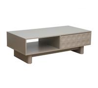 Oviala Table Basse rectangulaire L120 cm Beige