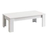 Table Basse Rectangulaire L126cm Laquée Blanc - CLARK - ALTOBUY Blanc G