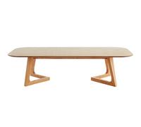 Table basse rectangulaire scandinave bois clair L150 cm JUKE