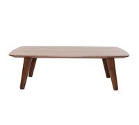 Table basse rectangulaire vintage bois foncé noyer L120cm FIFTIES