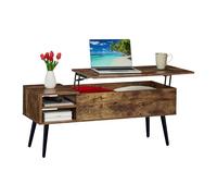 Relaxdays Table basse avec rangement pratique