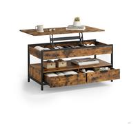 Relaxdays Table basse avec espace de rangement