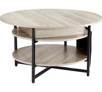 Table basse relevable 35,3 po Table basse ronde pour salon Blanc