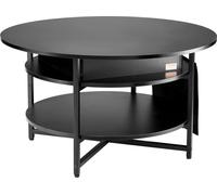 Table basse relevable 35,3 po Table basse ronde pour salon Noir