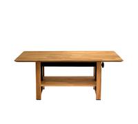 Table basse relevable bois massif de chêne 110 cm - LEO