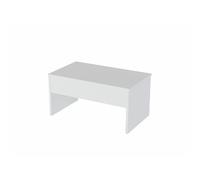 Table basse relevable en bois - Blanc