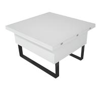 Table basse relevable - New Viper - Blanc - Métal - Contemporain