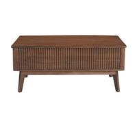 Table basse relevable rectangulaire bois foncé manguier massif L100 cm ALDA