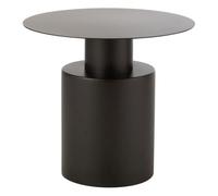 Paris Prix Table basse ronde METTI 55×55×51 cm métal noir