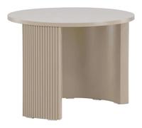 Table basse ronde ø60 cm Bristol beige.