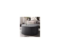 Table basse ronde 67x67x31 cm en fer noir