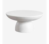 Table basse ronde Ø70 cm en ciment Zenadia Blanc