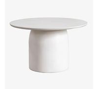 Table basse ronde Ø75 cm en ciment Layana Blanc