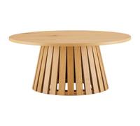Happy Garden Table Basse LIV en aggloméré et mélaminé, Ronde, Style scandinave, Plateau avec Un diamètre de 80cm - Design élégant, Parfaite pour Votre intérieur