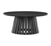 Table basse ronde 80cm style scandinave noire LIV