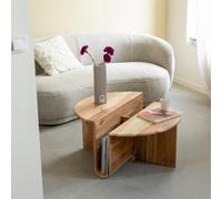Table basse ronde acacia