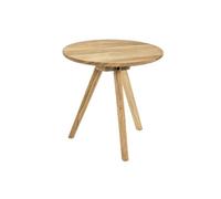 Table basse ronde ARTUS en chêne massif 40cm