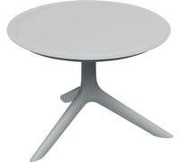 Table basse ronde de jardin Ferne, en plastique gris