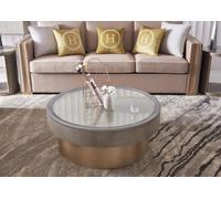 Table basse ronde design en verre Table ronde d'appoint Tables rondes Canapés de luxe