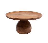 Table basse ronde en acacia et métal Ø80 cm Goutte - Amadeus