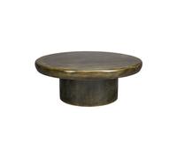 Table basse ronde en bois de manguier vert Mush 80