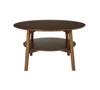 Table basse ronde en bois foncé D80 cm MALVA
