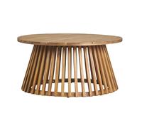 Table basse ronde en bois massif D80 cm - NASSAU