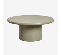 Table basse ronde en MDF (Ø80 cm) Rodeo Vert Sauge