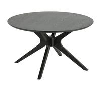 Table basse ronde en MDF - Noir