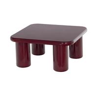 Table basse ronde laquée bordeaux Ø70 cm Daisy - Amadeus