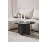 Table basse ronde - OVO - 76x76 - couleur du bois de frêne Portland