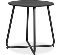Table basse ronde Table de jardin Table d'appoint Métal Massif Noir Table exterieur