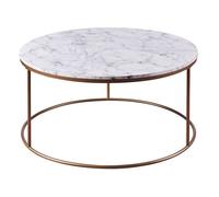 Table basse ronde,Teamson Home, marbre/dore, 91 X 91 X 46