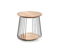 Loungitude Table basse design - Noir et bois