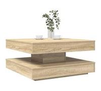 vidaXL Table basse rotative à 360° Chêne Sonoma 70x70x34,5 cm 858481