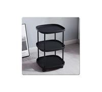 Table Basse Roulante, Tables Basses de Salon, Table D'appoint pour Petits Espaces, Plateau Rangement Multicouche avec Grande Capacité, convient pour Salon, Chambre, Maison de Location, Petit Apparteme