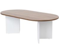 Table basse Sable noyer blanc 119 x 60 x h40cm