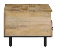 Table basse - SALALIS - DX24 - Bois de manguier massif - 80x54x40 cm - Vintage avec motif sculpté