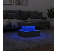 Table basse - SALALIS - LW11965 - Gris béton - 50x50x40 cm - Lumières LED RVB
