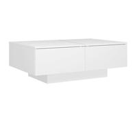 Table basse - SALALIS - SP086384 - Blanc - Aggloméré - 90x60x31 cm