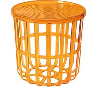 BranQ - Home essential, Table Basse Design Fonctionnelle et Moderne Zen en Plastique ABS sans BPA avec Housse Amovible Ambre