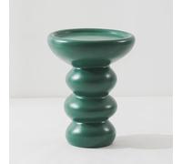 Table Basse Salon Ronde,Table D’Appoint Moderne en Fibreglas Laqué Mat,Table de Canapé Wabi Sabi avec Design Spirale Organique,Petite Table de Salon pour Chambre C