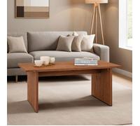 Idimex Table basse Salto rectangulaire 110x45 cm en bois massif brun foncé, pieds en bois