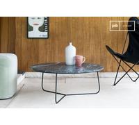 Table basse scandinave Vertü en marbre vert