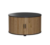 Vicco Table Basse Selva, Chêne/Noir, 80x80cm