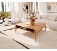 Table-basse Simcha 90x90 cm acacia naturel 1 compartiment