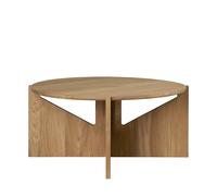 Kristina Dam Studio Table basse Simple XL Ø78 cm Chêne laqué chaud