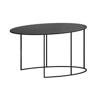 Table basse Slim Irony Oval WxHxD 86x42x54cm/epoxy-lacquered