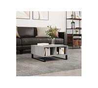 Table basse sonoma gris 60x60x30 cm bois d'ingénierie827050